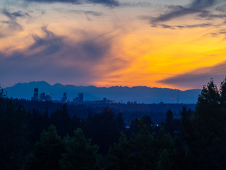 Seattle Skyline Sunset