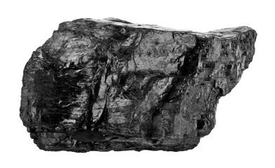 Coal isolated on a white background.