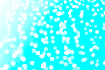 Blue abstract background color and blurry bokeh.