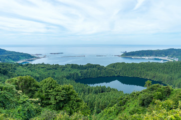 Fototapeta na wymiar 【秋田県男鹿半島】八望台から眺める日本海の絶景