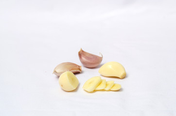 pasta on white background