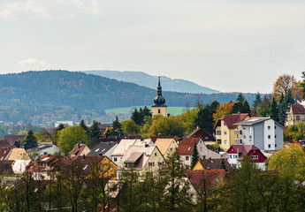 Fototapeta premium view of old town of germany