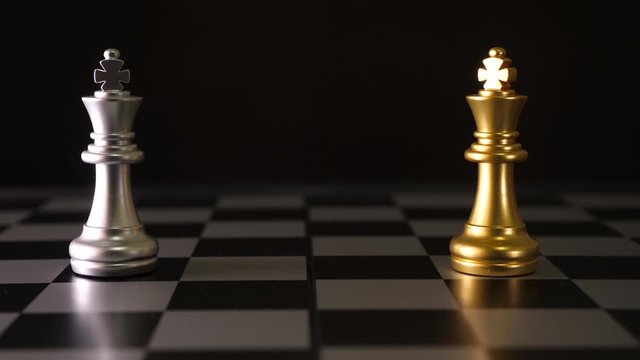 The motion of chess board game, Strategy Games Concept