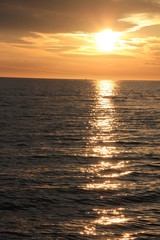 sunset over the sea