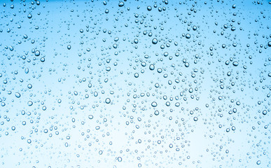 Water drops on glass or rain drop