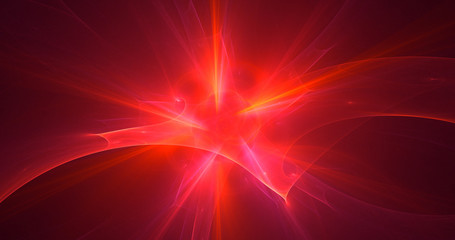 Fractal 3D rendering abstract light background