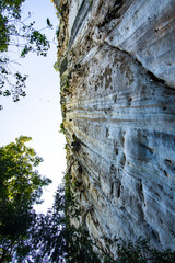 Cliff in tourist attraction of Phratupha rock painting