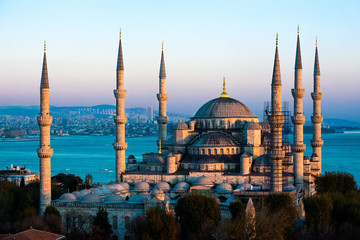Fototapeta na wymiar The Blue Mosque (Sultan Ahmed Mosque), Istanbul, Turkey
