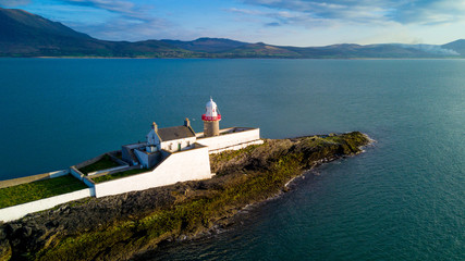 Fototapeta na wymiar Fenit Lighthouse, Tralee Bay, Ireland