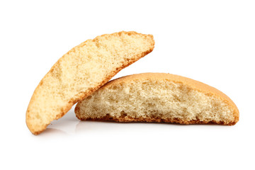 Sponge biscuits. Isolated on a white background.