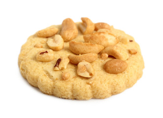 Peanut сookies. Isolated on a white background.