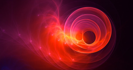 Fractal 3D rendering abstract light background