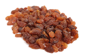 Raisins. Isolated on white background.