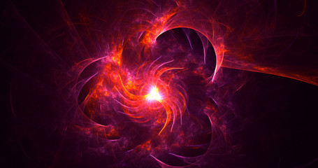 Fractal 3D rendering abstract light background