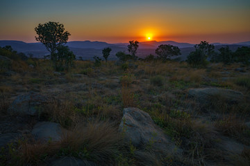 sunset at three rondavels lookout in blyde river canyon, south africa 19