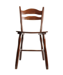 Vintage Wooden Chair. Isolated with clipping path.