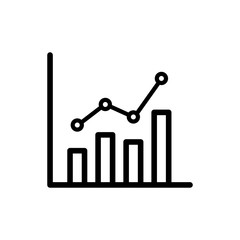 stock chart icon vector design template