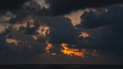 Fototapeta premium Phuket Thailand Sky Background Orange light evening