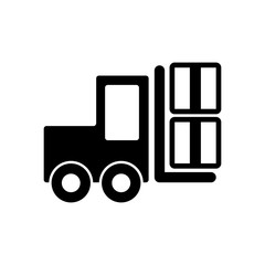forklift icon vector design template