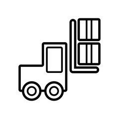 forklift icon vector design template