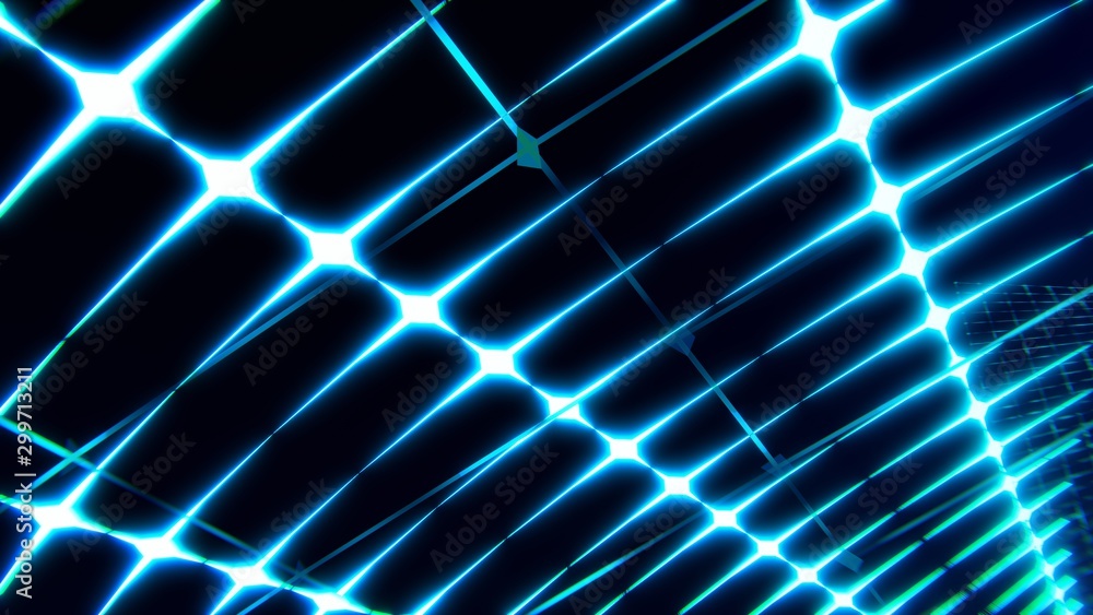 Poster abstract technology background concept.speed movement pattern and motion blur over dark blue backgro