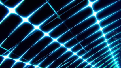 Abstract technology background concept.Speed movement pattern and motion blur over dark blue background.