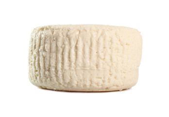 Goat Cheese. Isolated on white background.