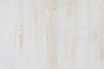 Beige faded. Texture of stained metal surface with cracked paint with cracked paint. Finely detailed background