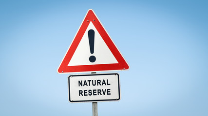Street Sign to NATURAL RESERVE