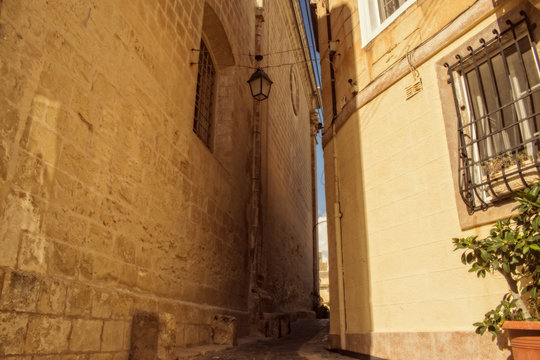 Old Narrow Street in Attard, Malta