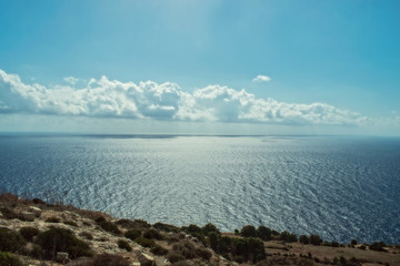 Obraz premium The Sea and Blue Sky in Malta