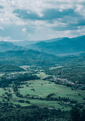 View from above  at lampang mountain