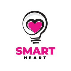 Smart heart liver health logo design inspiration