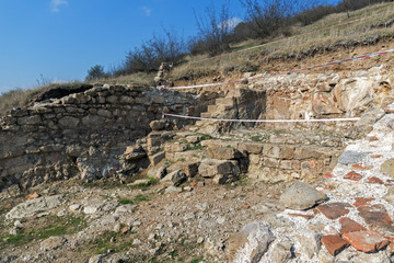 Fototapeta na wymiar Heraclea Sintica - Ruins of Аntique Macedonia city, Bulgaria