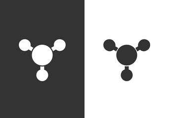 Molecule vector icon, sharing symbol, network connection concept - Vector