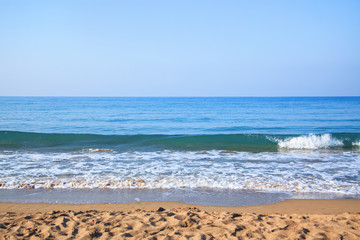 Beautiful tropical beach and sea in paradise place.