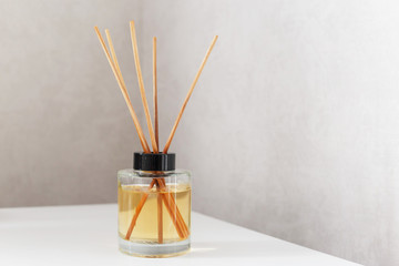 Home fragrance with bamboo sticks
