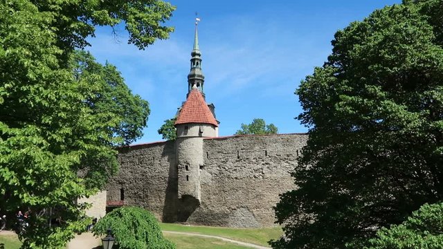 Tallinn, Estonia, view of the Kik in de Kok Tower and Bastion