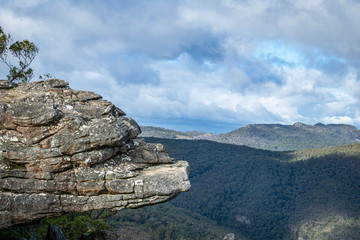 mountains and blue sky