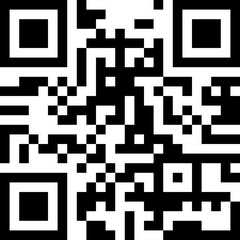 qr code on black background