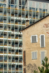 Old residential building in Milan