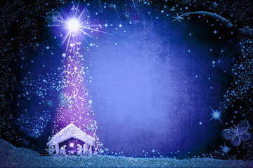 Christmas Nativity Scene greetings cards