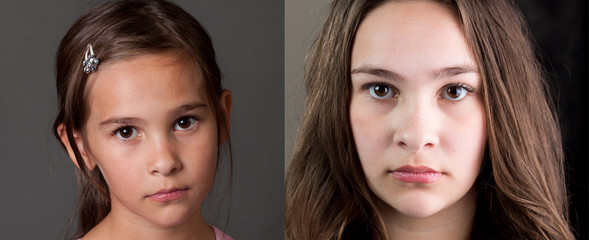 Same Girl at 8 and 14