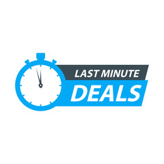 Last minute deals icon symbol