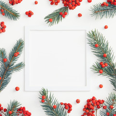 Naklejka na ściany i meble Christmas card holiday concept