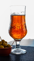 Presentación de cerveza tostada.