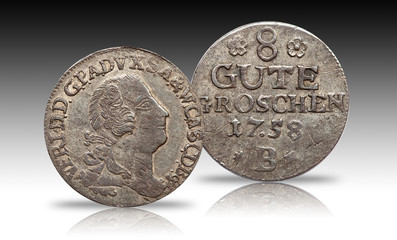 Anhalt Bernburg 8 groschen 1758