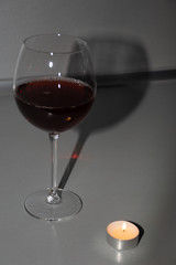 glass of red wine