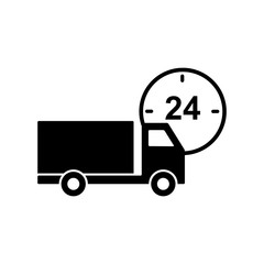logistic - truck icon vector design template