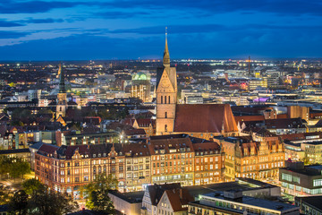Marktkirche and Hannover City, Germany